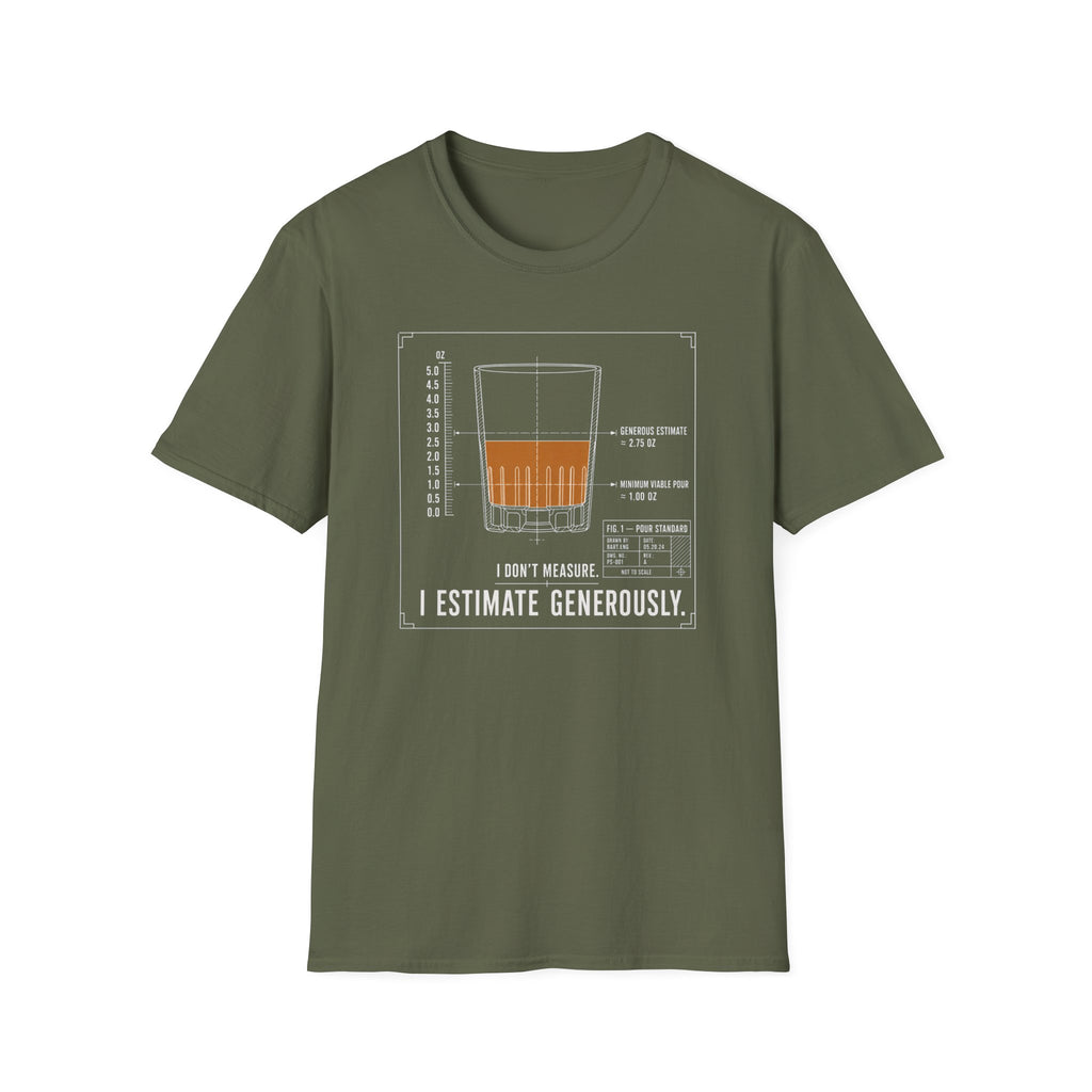 Whiskey Glass Diagram T-Shirt