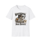 Bourbon, Cigars & Bad Advice Skull T-Shirt