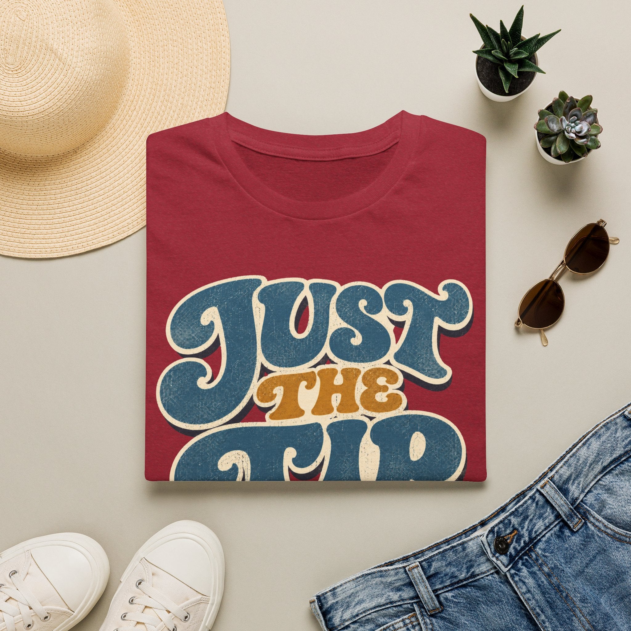 Copy of Just The Tip T-Shirt — Retro 70s Style Funny Graphic Tee
