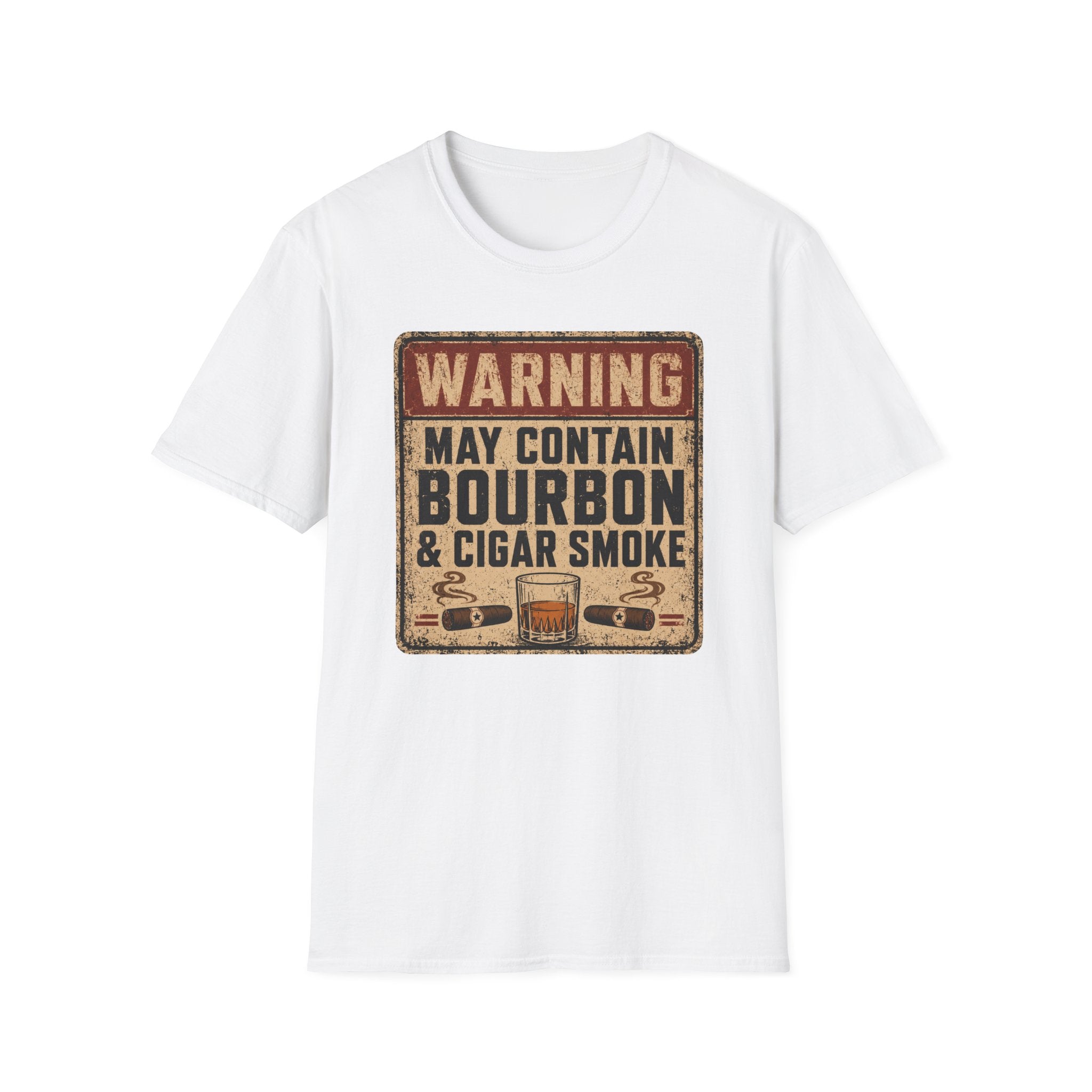 Copy of Warning: May Contain Bourbon & Cigar Smoke T-Shirt