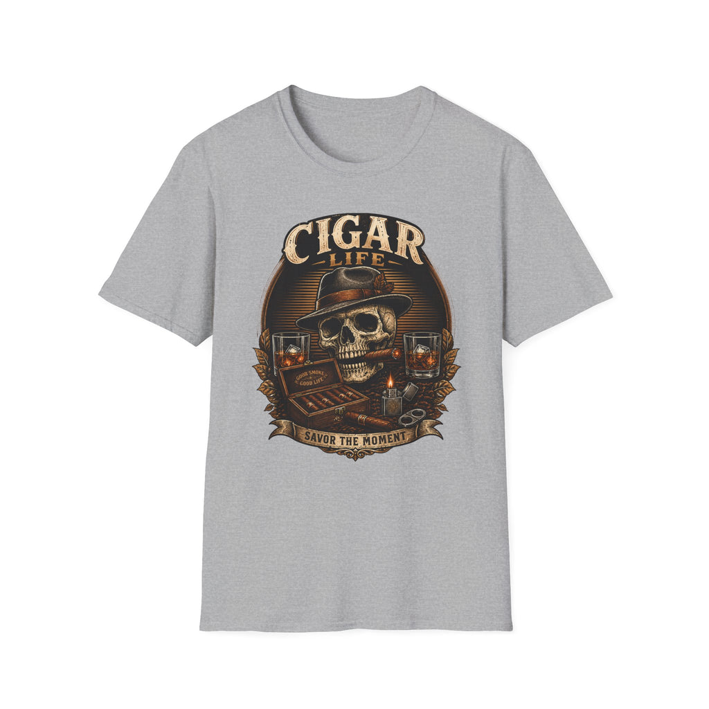 Cigar Life Skull T‑Shirt