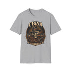 Copy of Cigar Life Skull T‑Shirt — Vintage Biker Cigar Smoking Tee