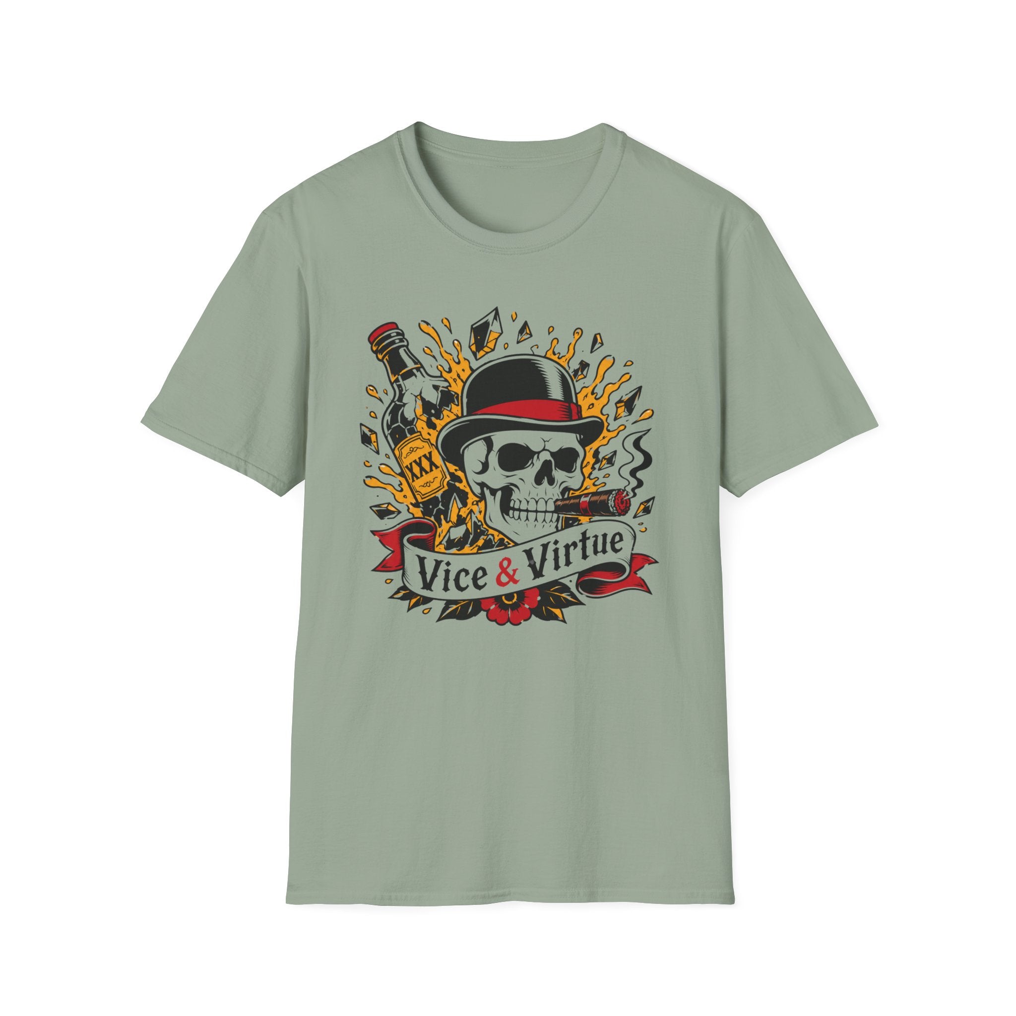 Skull & Bottle "Vice & Virtue" T-Shirt