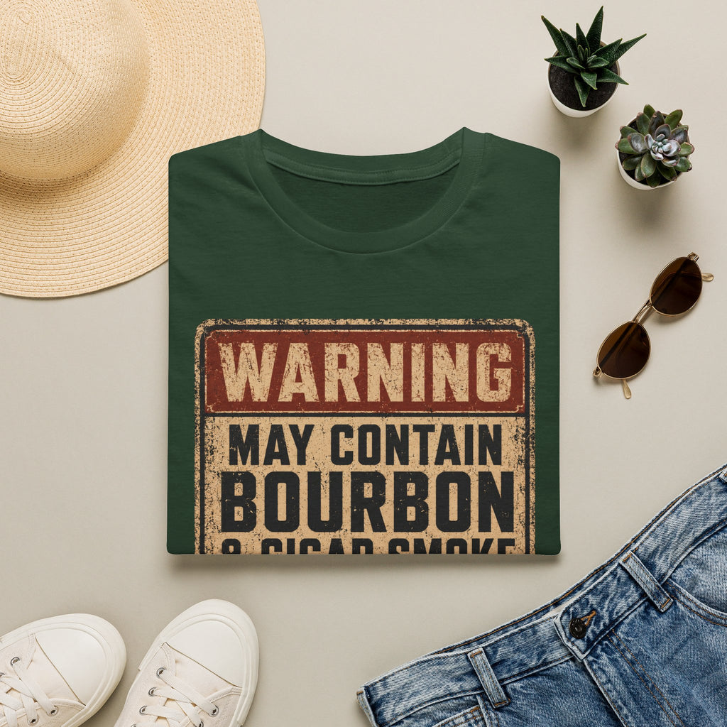 Copy of Warning: May Contain Bourbon & Cigar Smoke T-Shirt