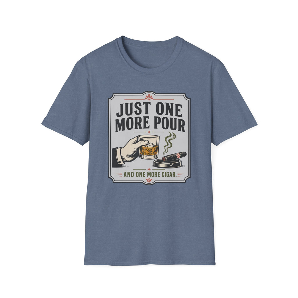 Copy of Just One More Pour T-Shirt — Funny Coffee & Whiskey Vintage Drinking Tee