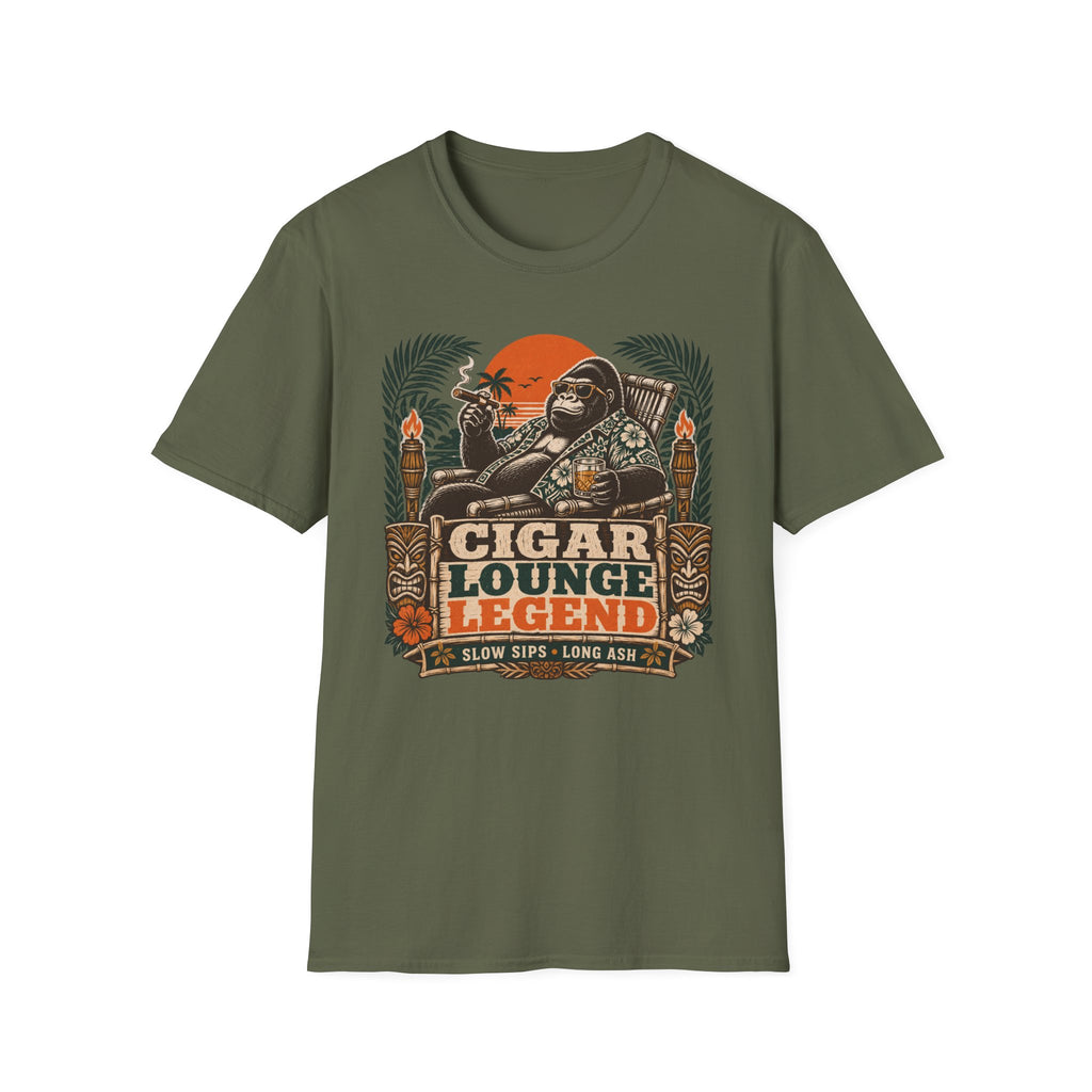 Cigar Lounge Legend Retro T-Shirt