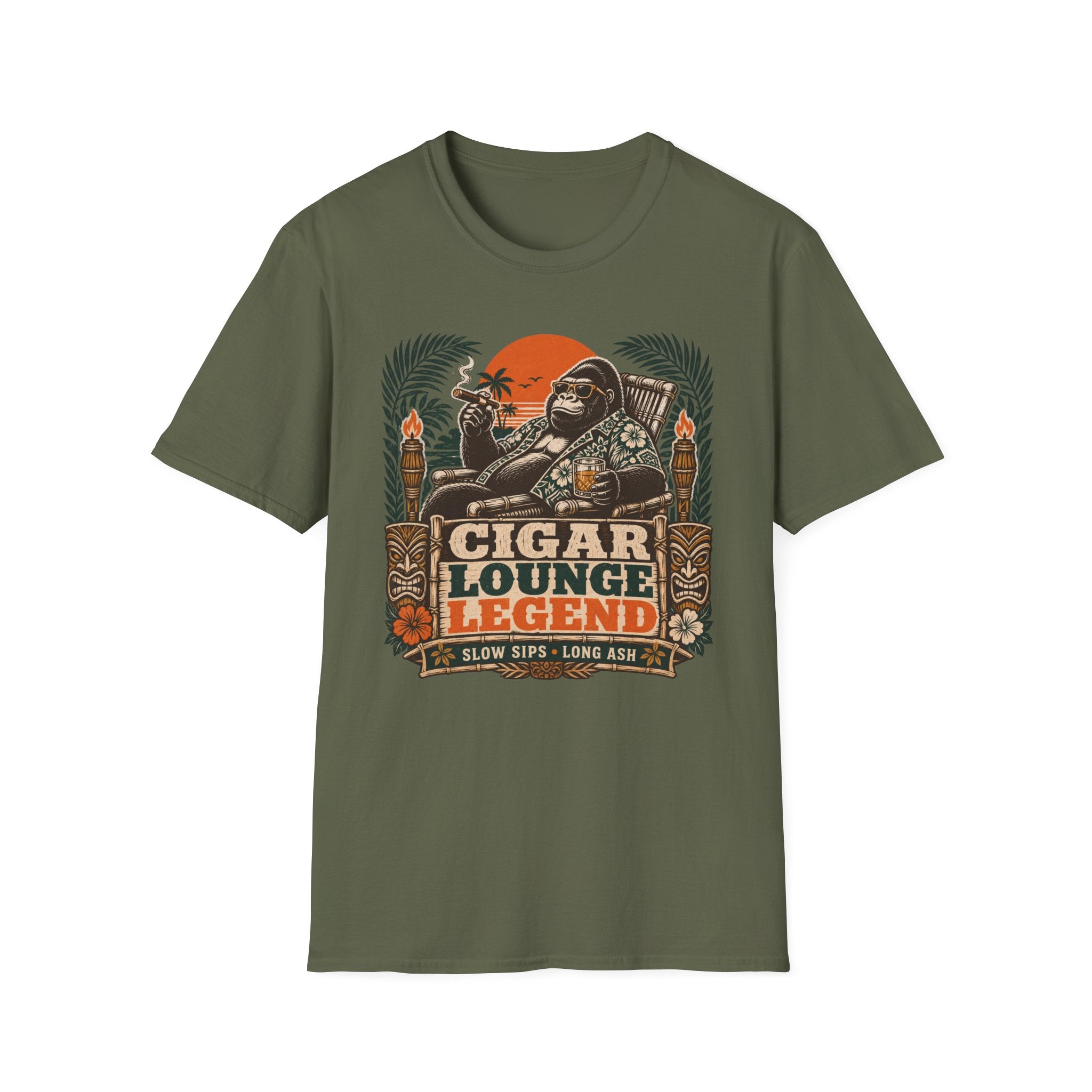 Cigar Lounge Legend Retro T-Shirt