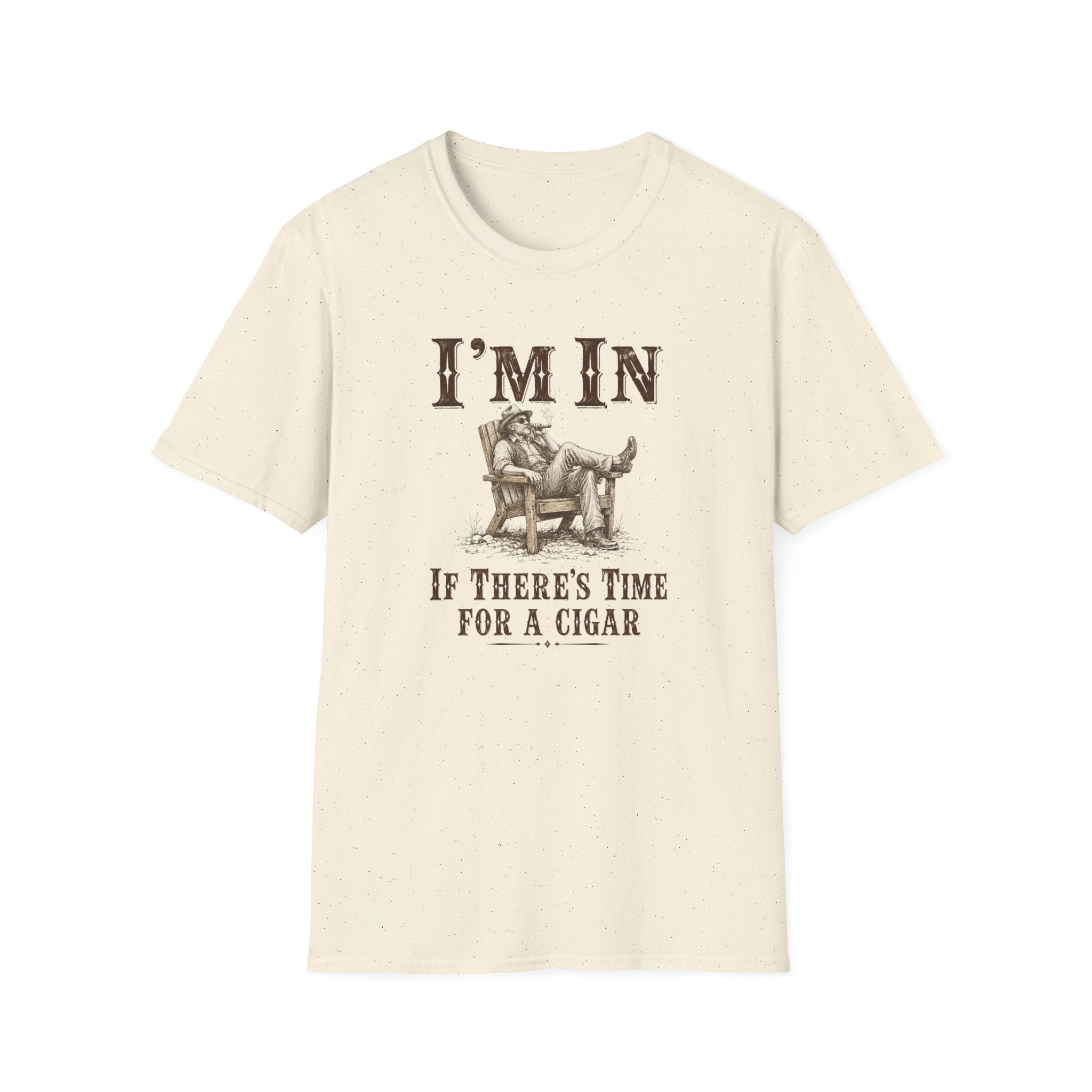 "I'm In If There's Time For A Cigar"  Skeleton Relaxing T‑Shirt