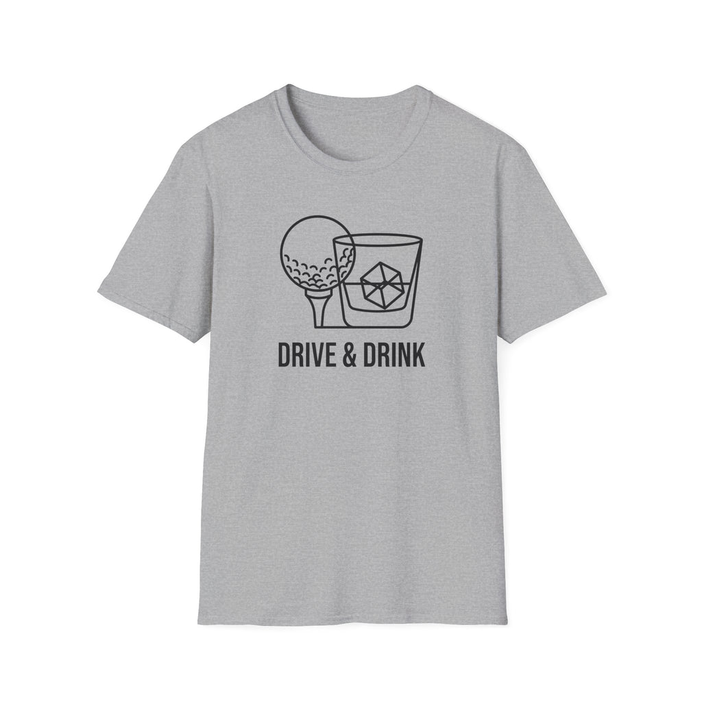 Copy of Drive & Drink Golf T-Shirt — Funny Golfing Whiskey Shirt for Golfers