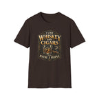 "I Like Whiskey and Cigars and Maybe 3 People" Whiskey and Cigars T-Shirt