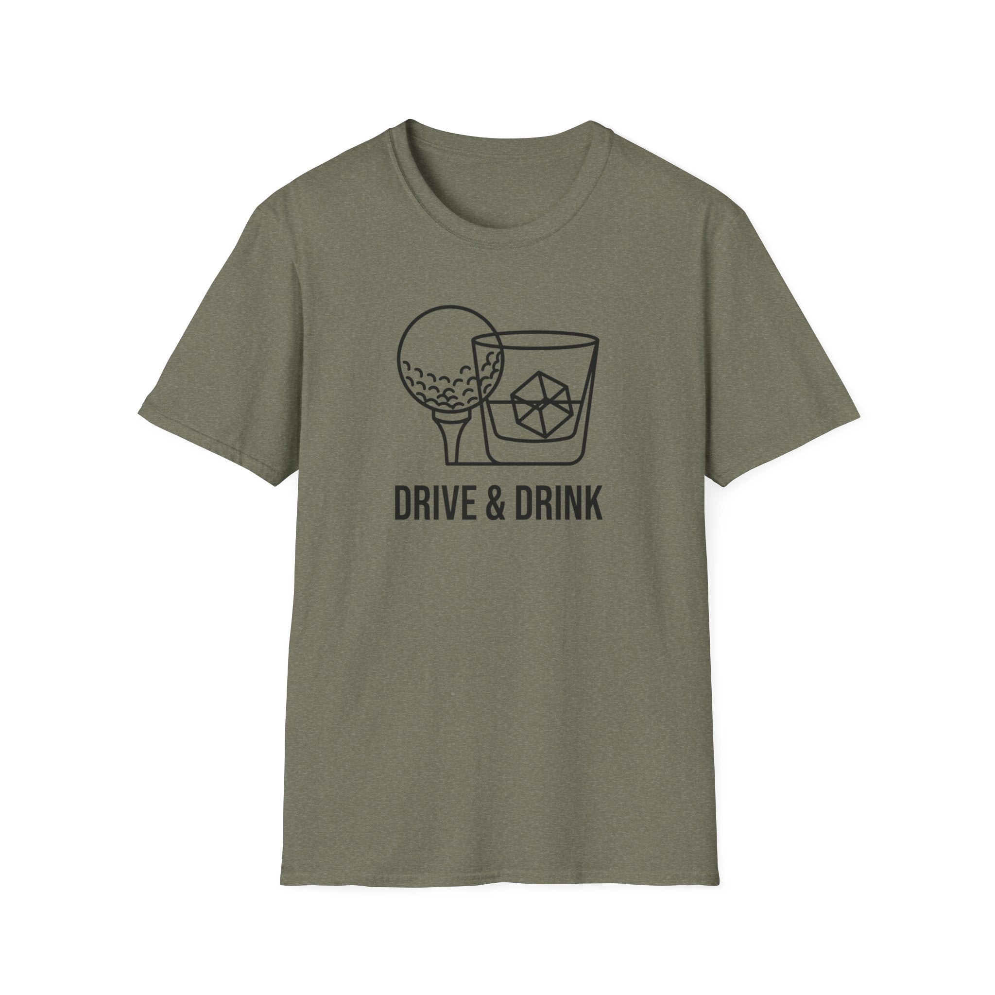 Copy of Drive & Drink Golf T-Shirt — Funny Golfing Whiskey Shirt for Golfers