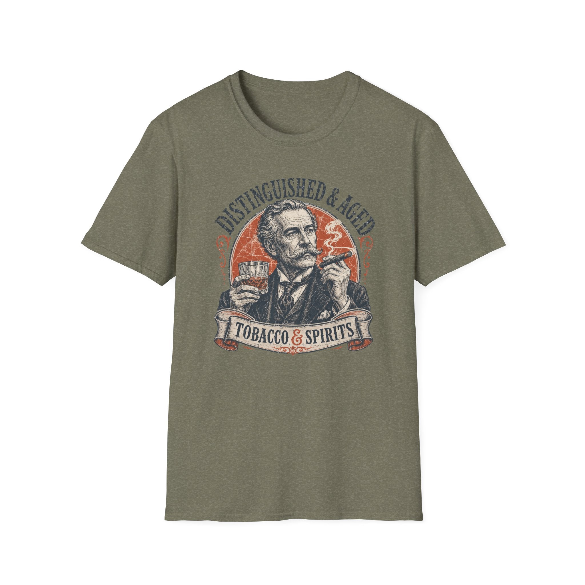Vintage Gentleman Tobacco & Spirits T-Shirt