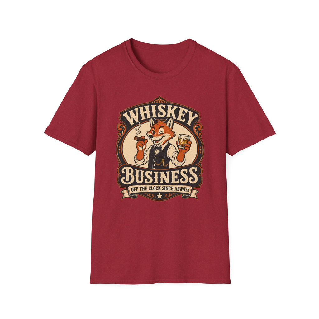 Whiskey Business Retro Fox T-Shirt