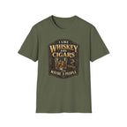 "I Like Whiskey and Cigars and Maybe 3 People" Whiskey and Cigars T-Shirt