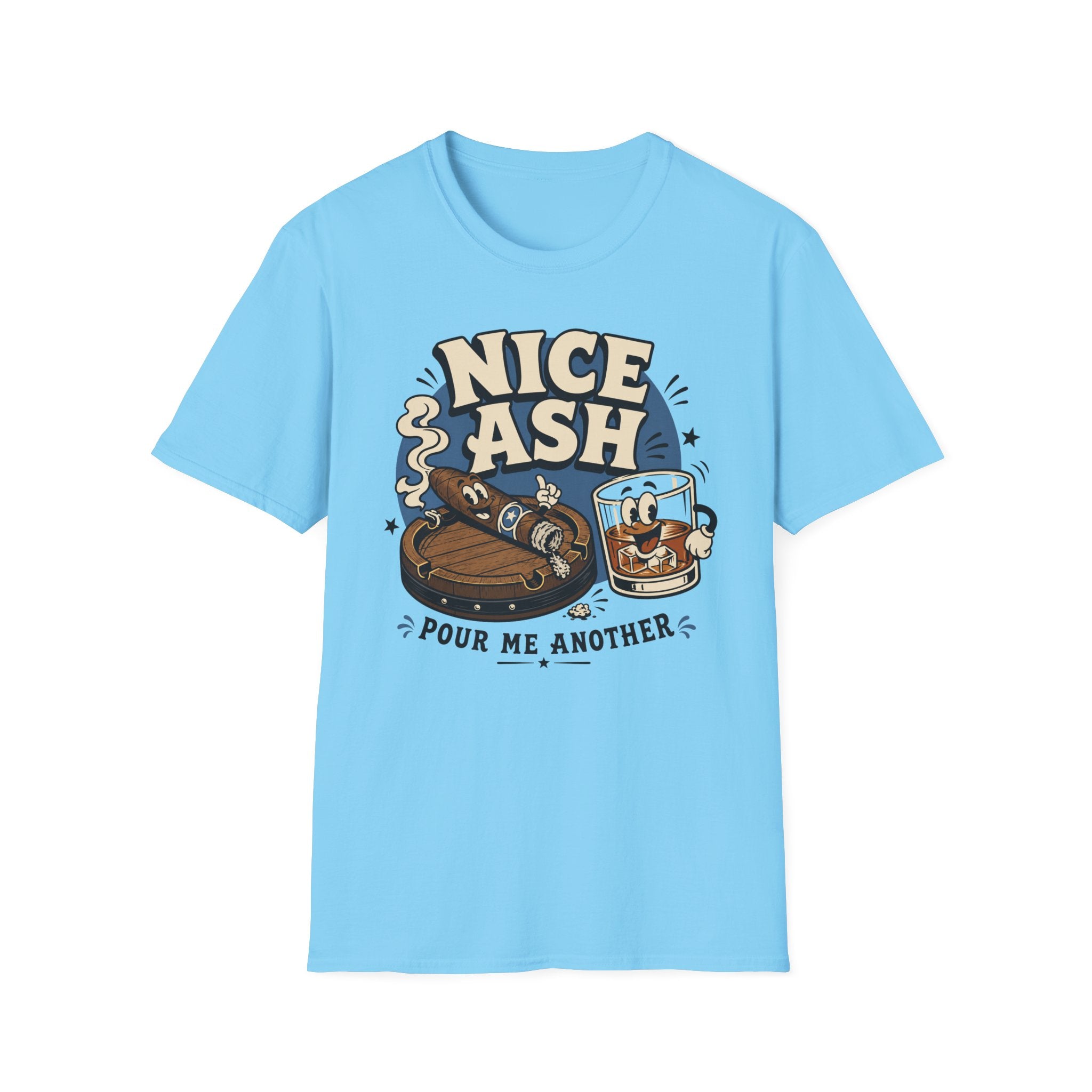 Copy of Nice Ash T-Shirt — Retro Cigars & Whiskey Graphic Tee