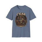 Copy of Cigar Life Skull T‑Shirt — Vintage Biker Cigar Smoking Tee