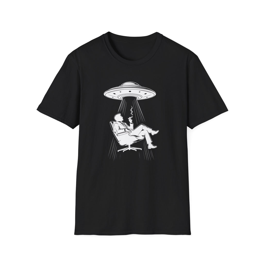 UFO Abduction Tee — Vintage Alien Beam Graphic T-Shirt