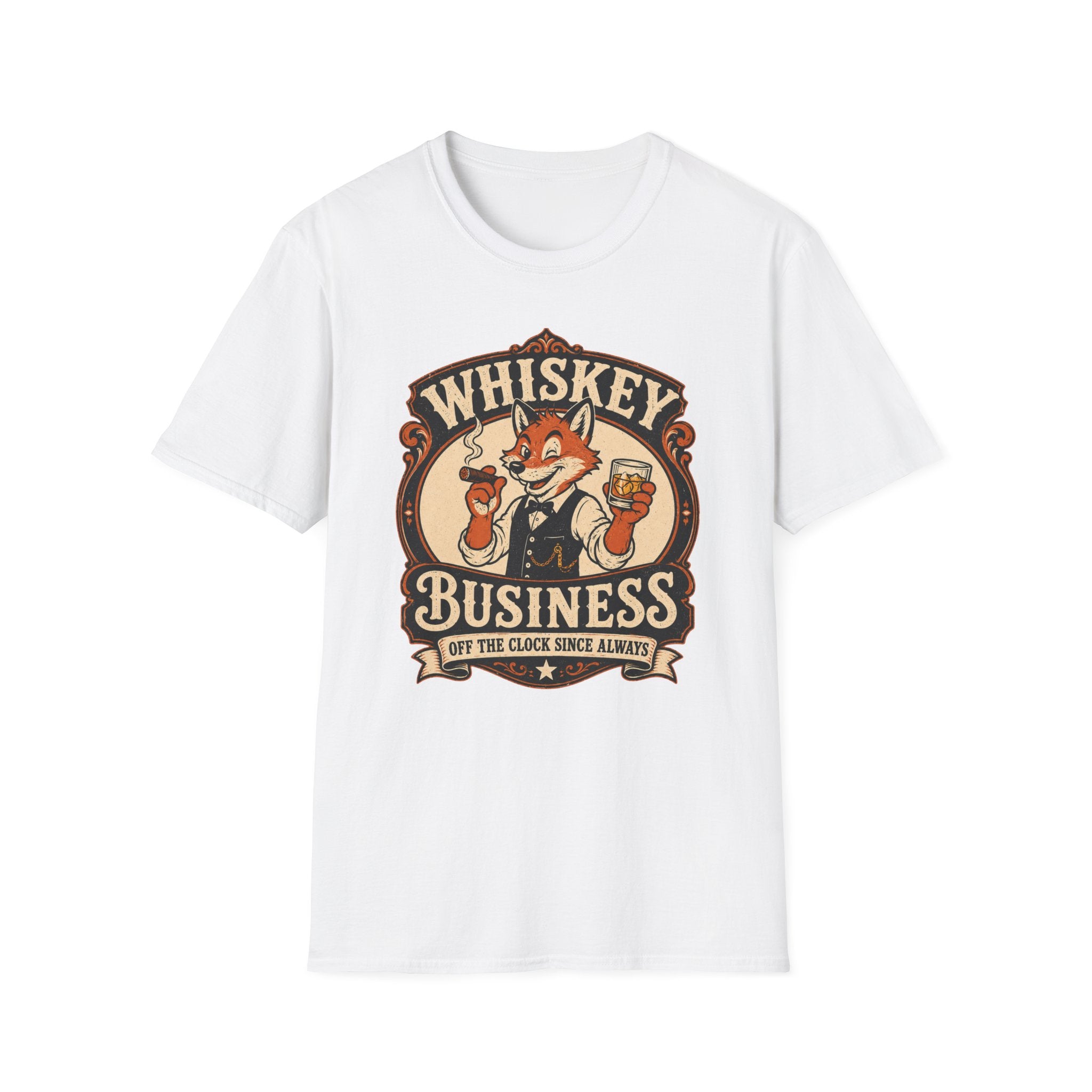 Whiskey Business Retro Fox T-Shirt