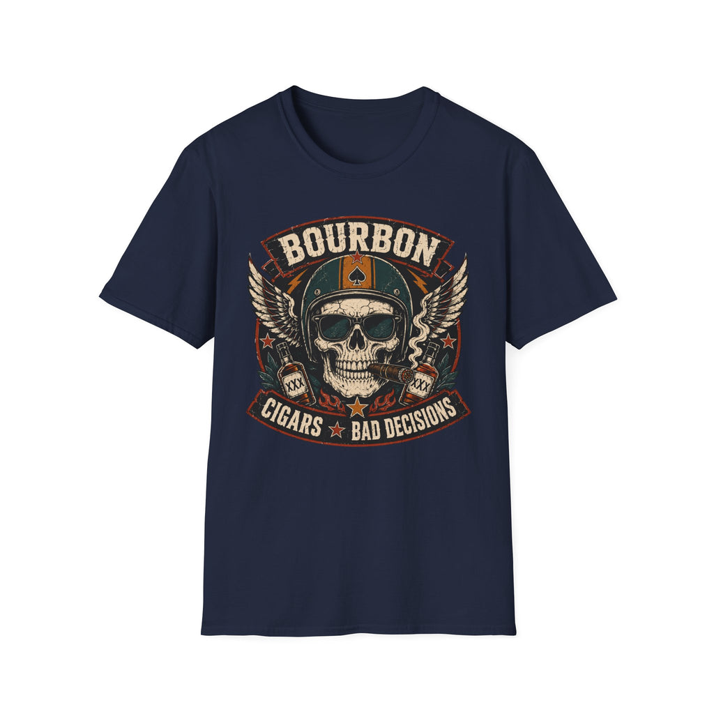 Bourbon Cigars & Bad Decisions Retro T-shirt