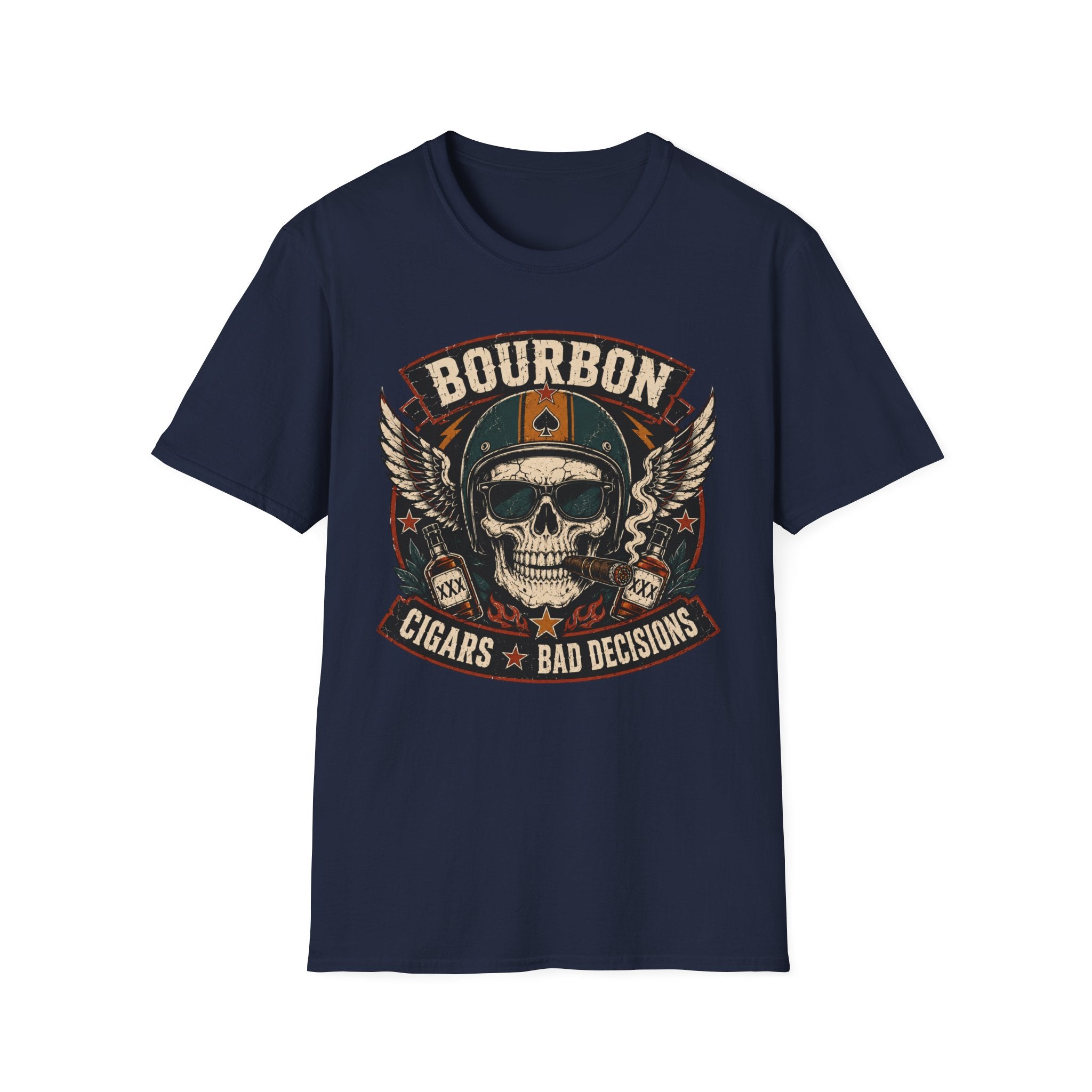 Bourbon Cigars & Bad Decisions Retro T-shirt