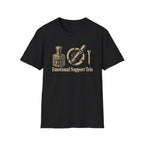 Emotional Support Trio (Whiskey Bottle, Cigar, Golf Tee) T-Shirt