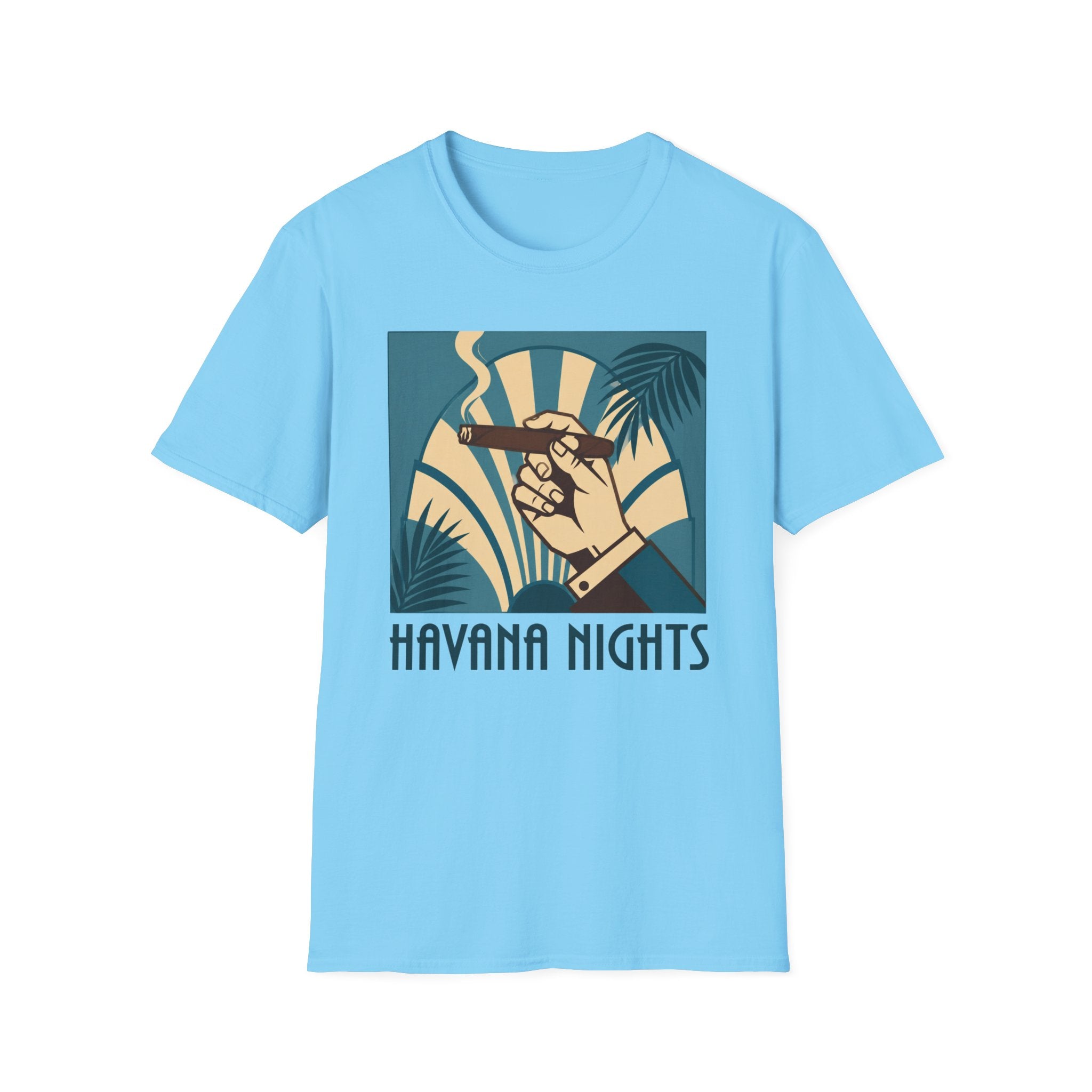 Copy of Havana Nights T-Shirt — Retro Tropical Cigar Palm Tee