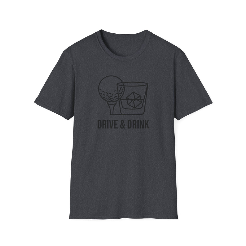 Copy of Drive & Drink Golf T-Shirt — Funny Golfing Whiskey Shirt for Golfers