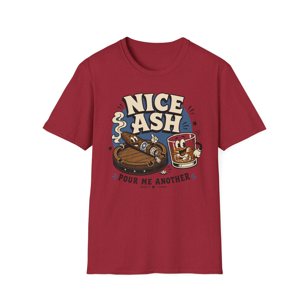 Copy of Nice Ash T-Shirt — Retro Cigars & Whiskey Graphic Tee