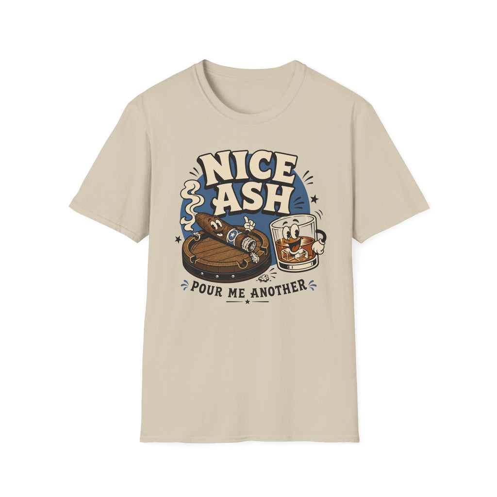 Copy of Nice Ash T-Shirt — Retro Cigars & Whiskey Graphic Tee