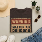 Copy of Warning May Contain Bourbon T-Shirt — Vintage Whiskey Sign Tee