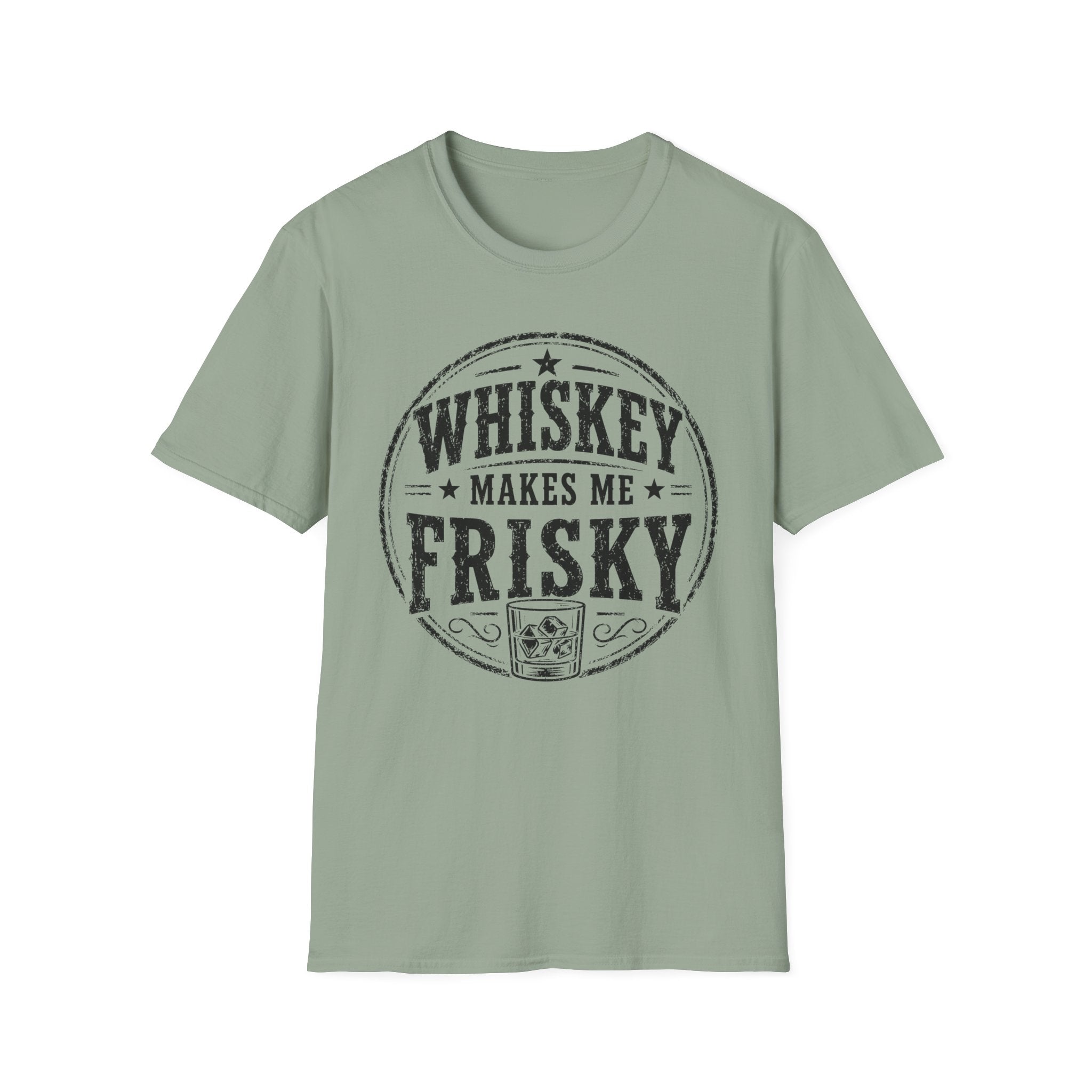 Copy of Whiskey Makes Me Friskey T-Shirt — Vintage Bar Drinking Graphic Tee