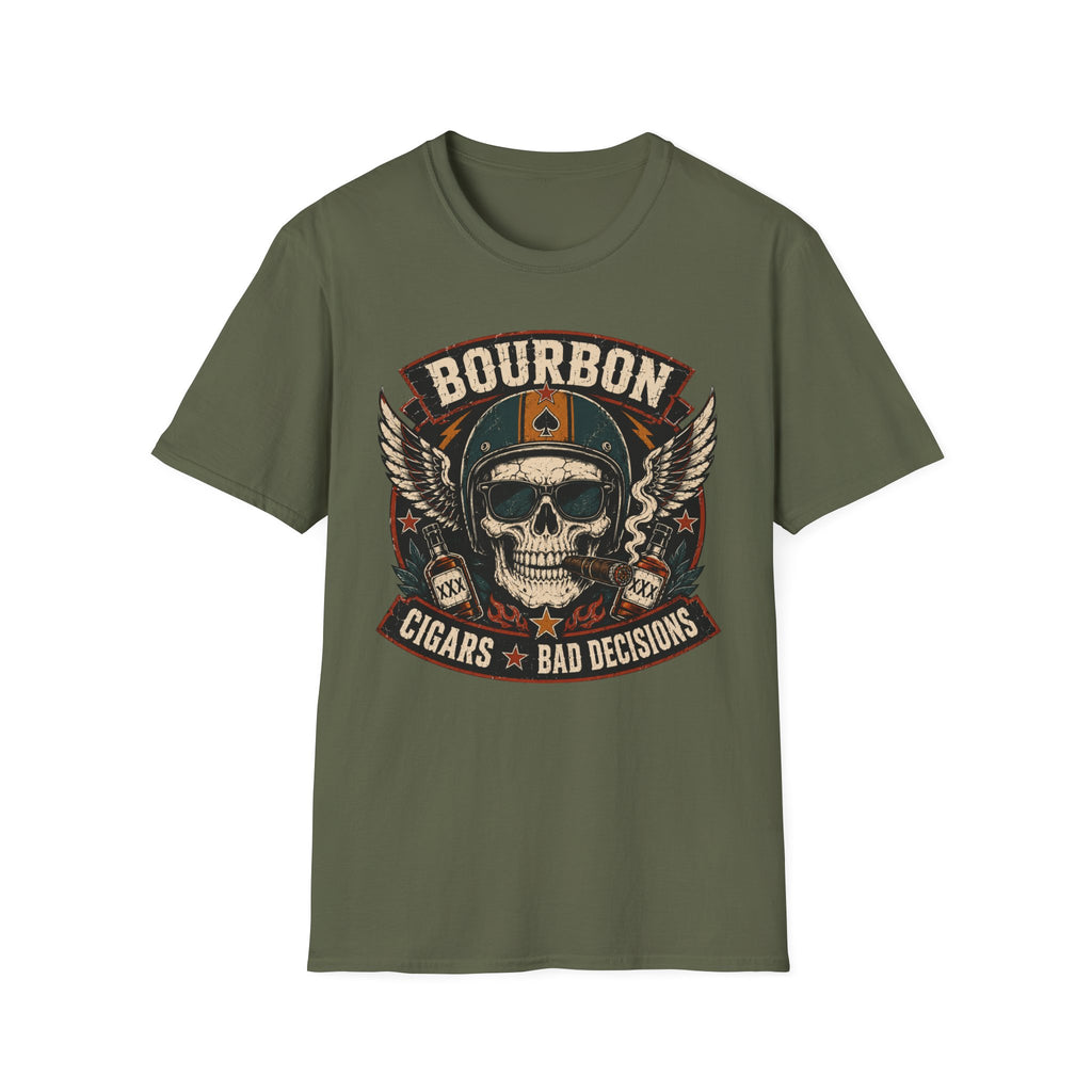 Bourbon Cigars & Bad Decisions Retro T-shirt