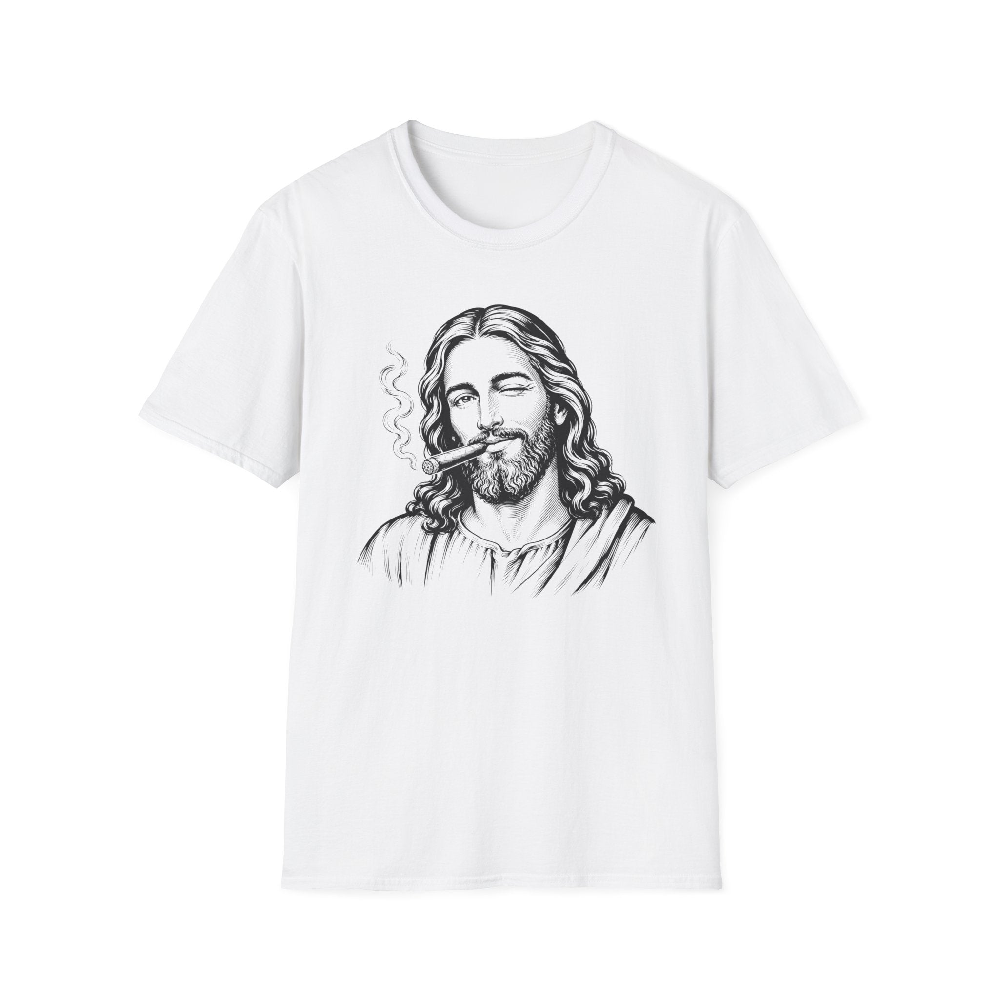 Jesus Smoking Cigar T-Shirt