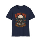Copy of Bourbon Cigars Bad Decisions T-Shirt — Skull Vintage Bourbon Graphic Tee