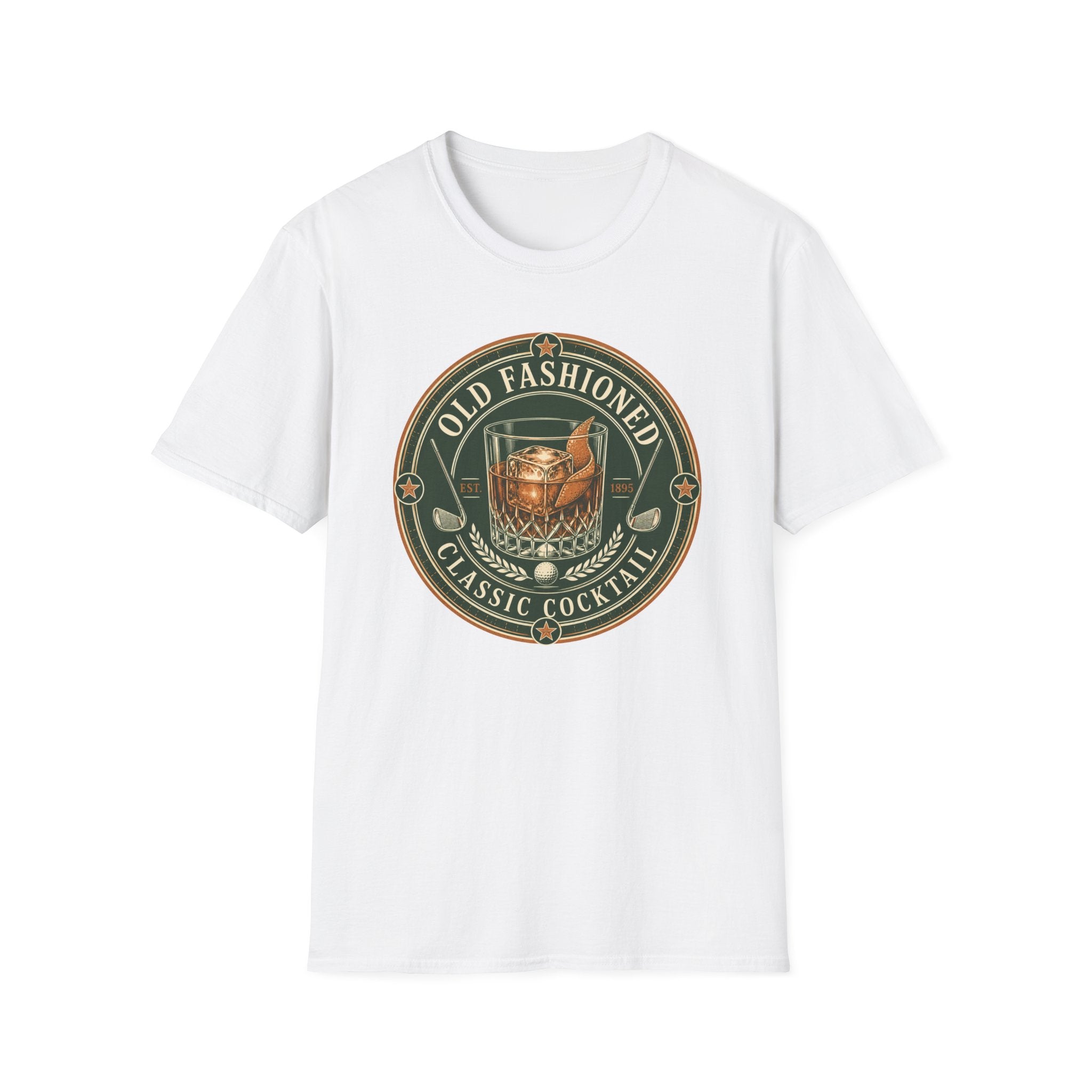 Old Fashioned Cocktail Golf T-Shirt