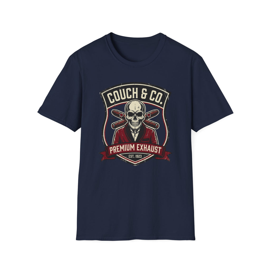Copy of Couch & Co. Skull Logo T-Shirt — Vintage Biker Motorcycle Graphic Tee