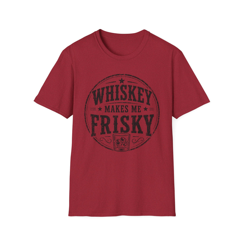 Copy of Whiskey Makes Me Friskey T-Shirt — Vintage Bar Drinking Graphic Tee