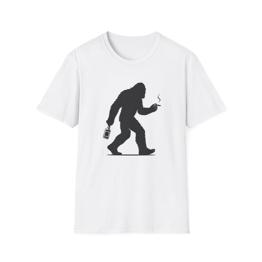 Bigfoot Cigar & Whiskey Silhouette T-Shirt