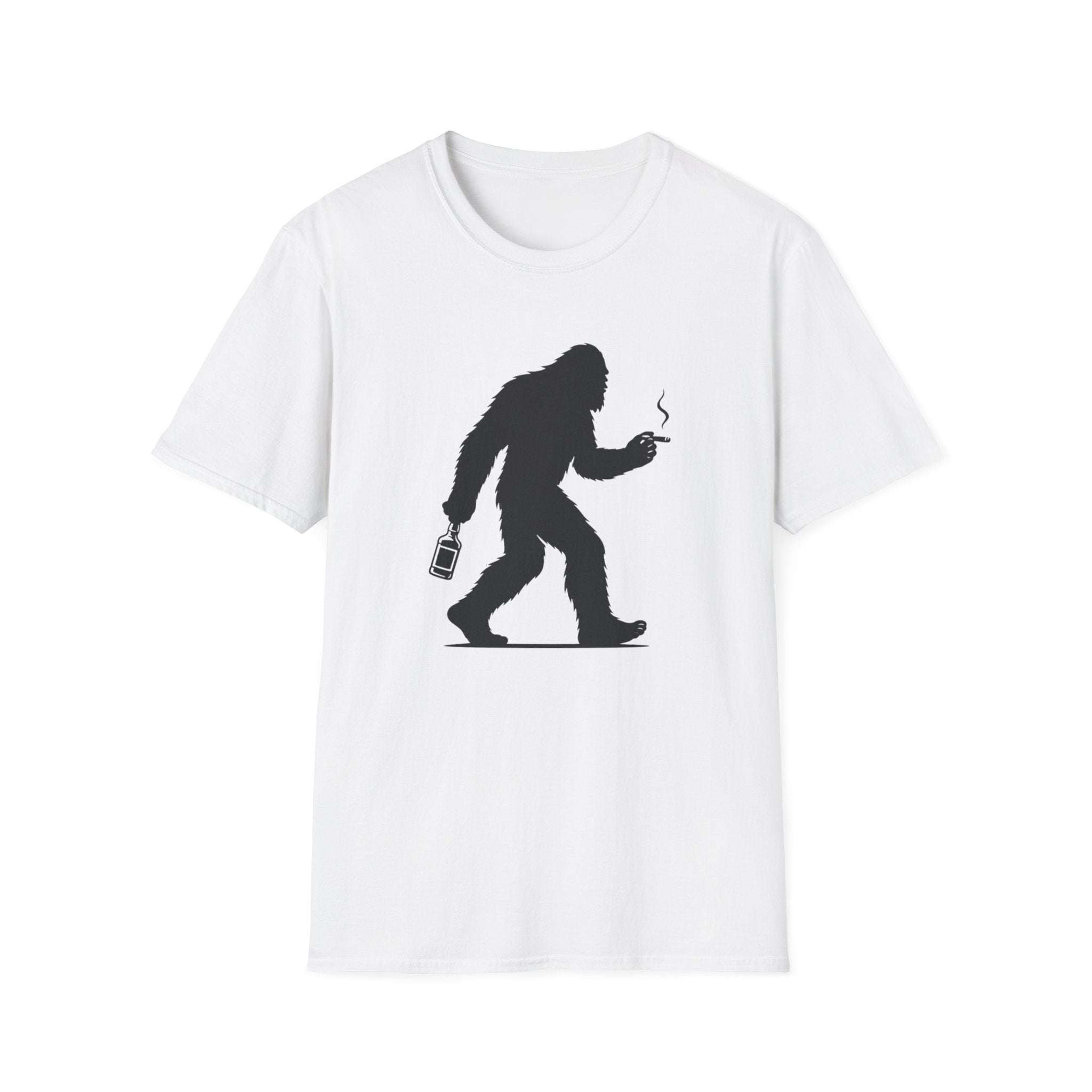 Bigfoot Cigar & Whiskey Silhouette T-Shirt