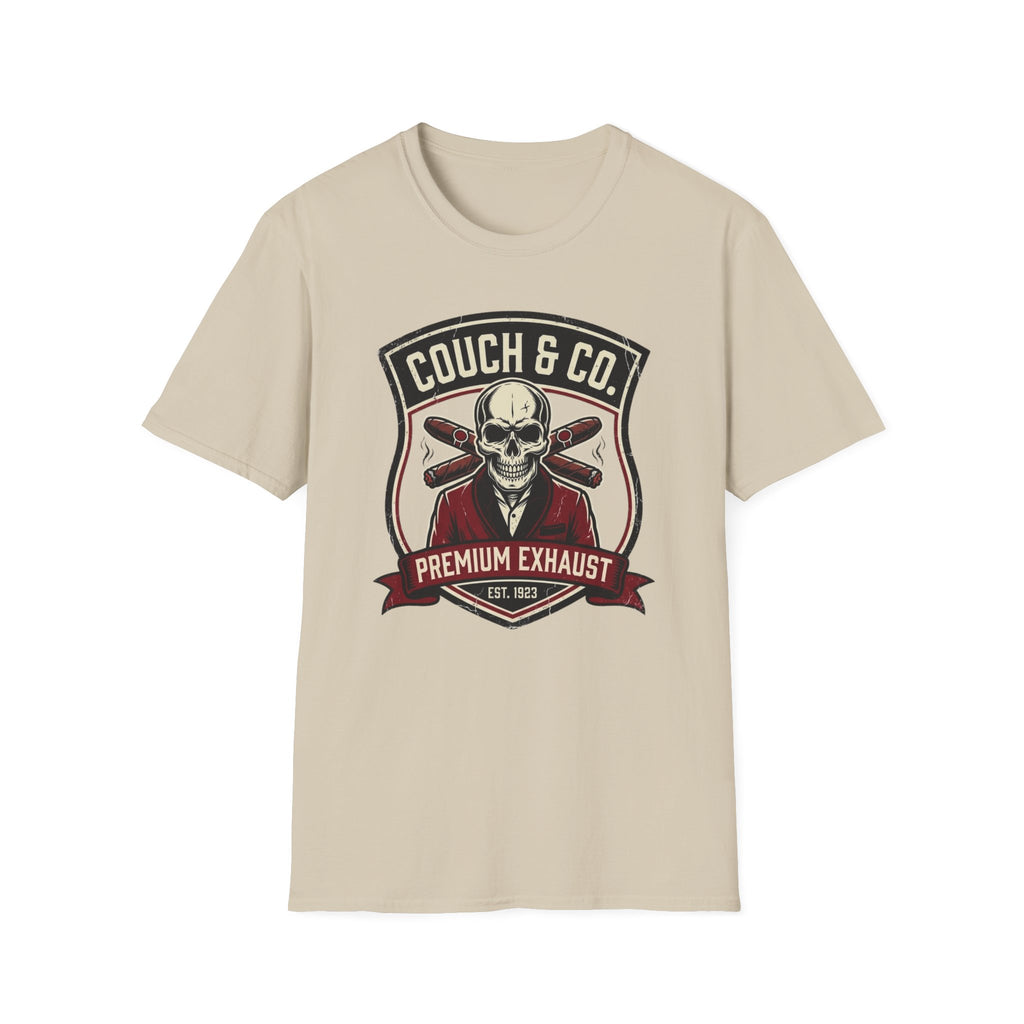 Copy of Couch & Co. Skull Logo T-Shirt — Vintage Biker Motorcycle Graphic Tee
