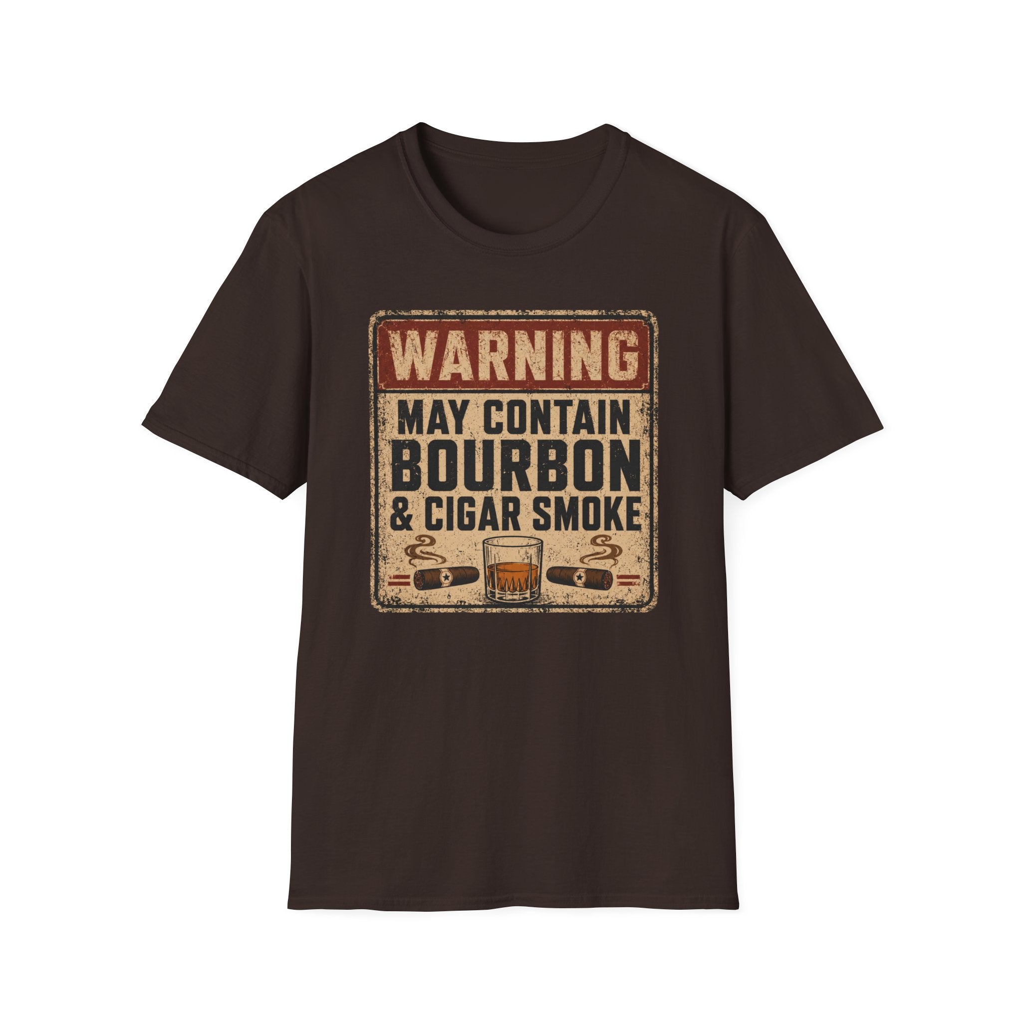 Copy of Warning: May Contain Bourbon & Cigar Smoke T-Shirt