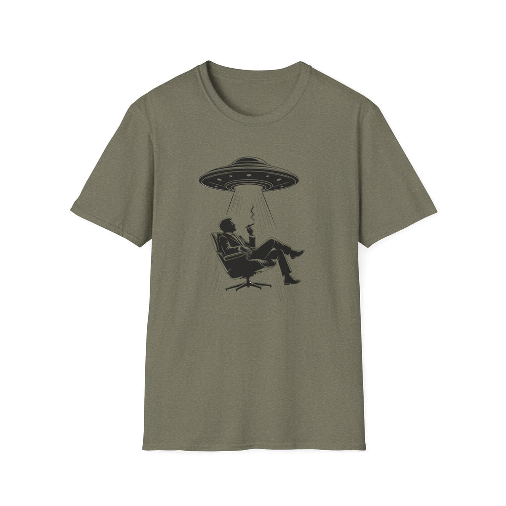UFO Abduction Tee — Vintage Alien Beam Graphic T-Shirt
