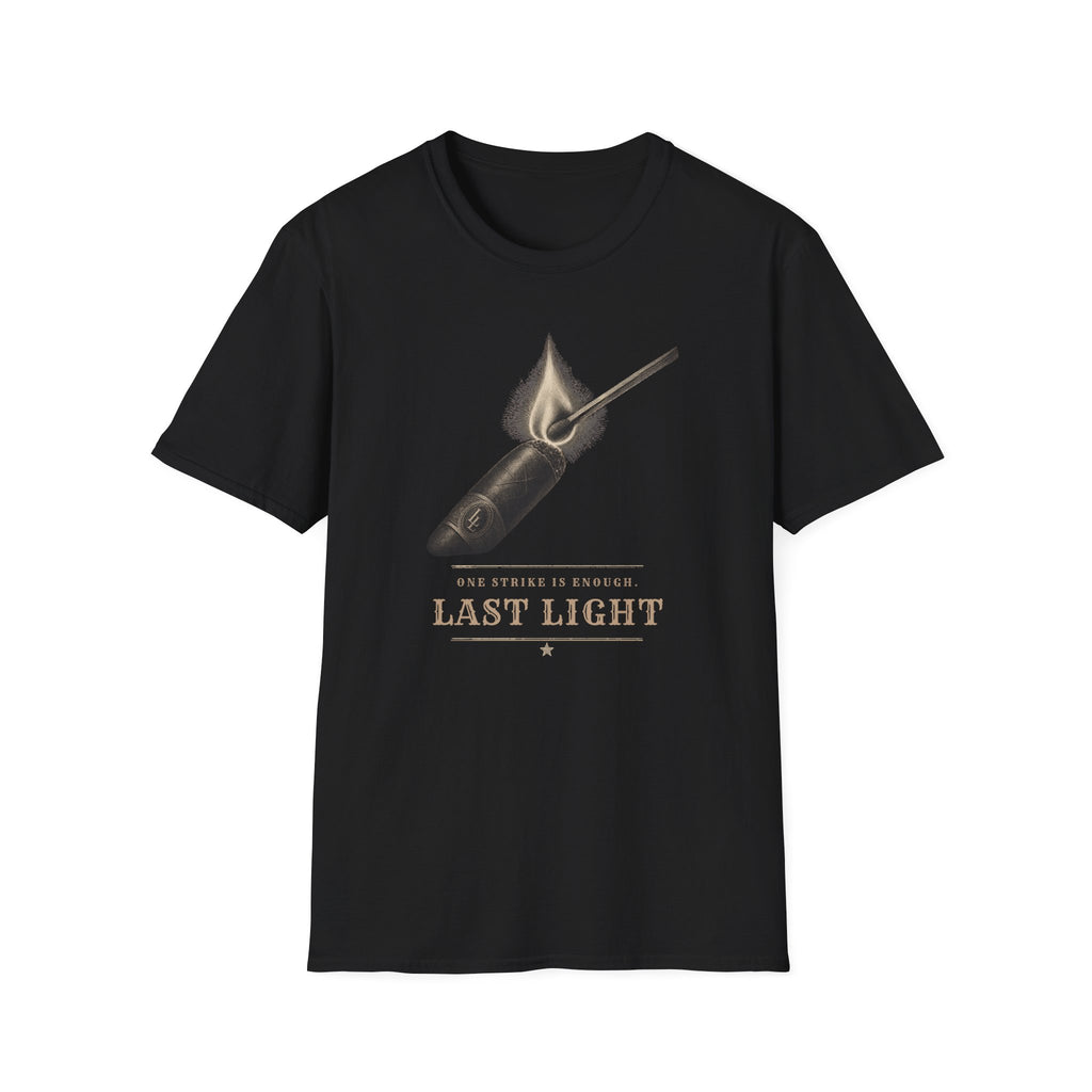 Last Light Vintage Matchstick Flame Graphic T-Shirt