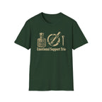 Emotional Support Trio (Whiskey Bottle, Cigar, Golf Tee) T-Shirt
