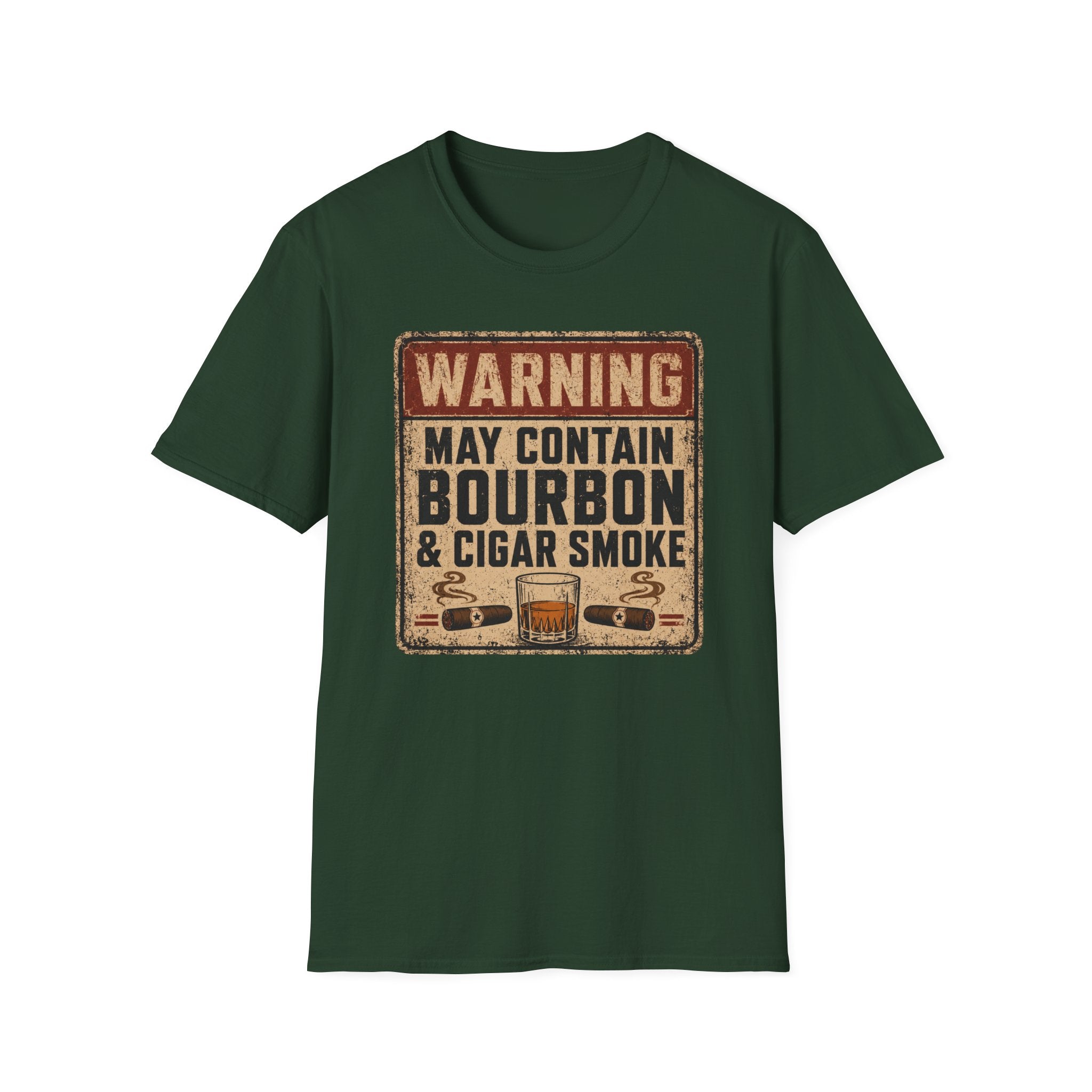 Copy of Warning: May Contain Bourbon & Cigar Smoke T-Shirt