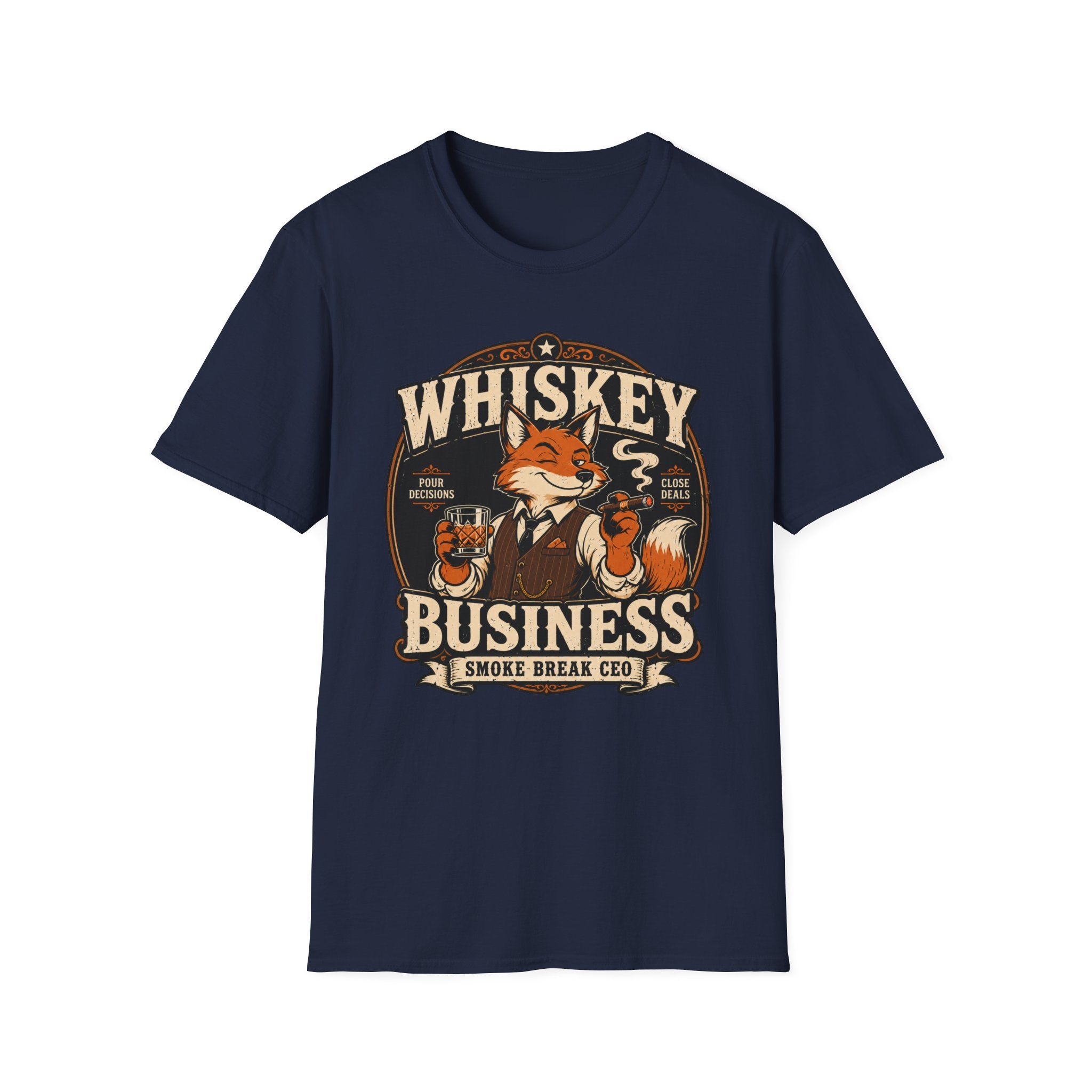 Whiskey Business Vintage Fox T-Shirt