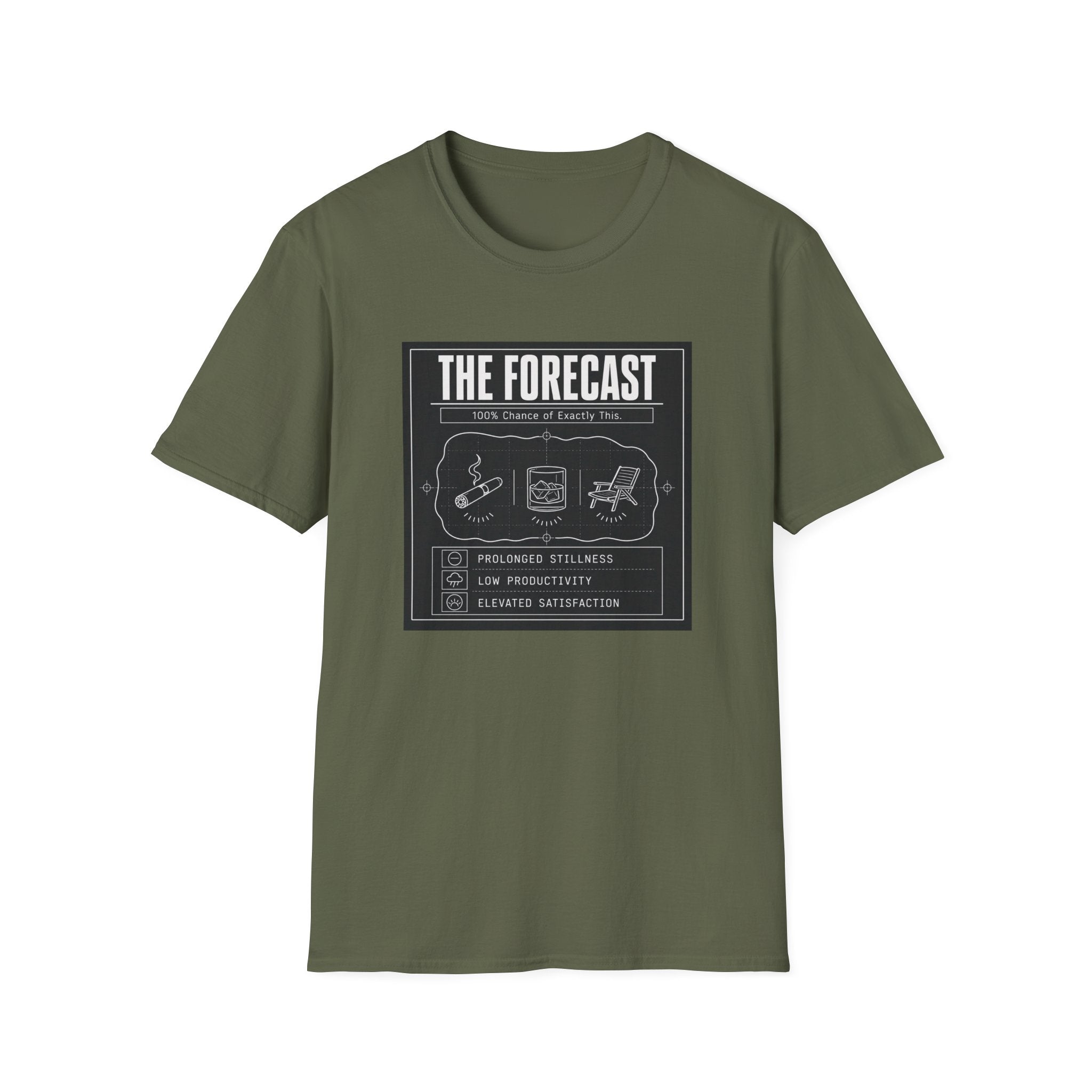 "The Forecast: 100% Chance of Exactly This" Vintage Graphic T-Shirt