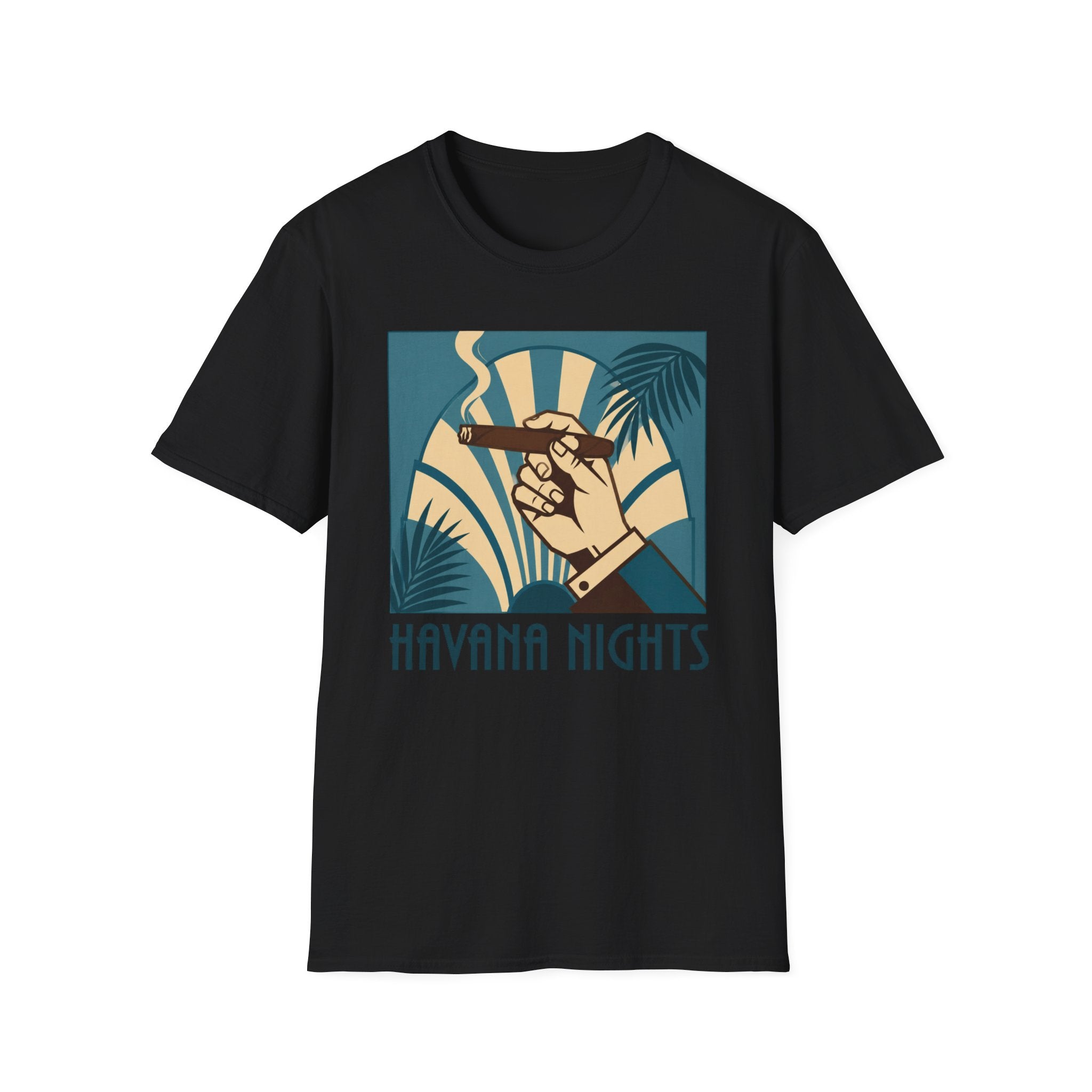 Copy of Havana Nights T-Shirt — Retro Tropical Cigar Palm Tee