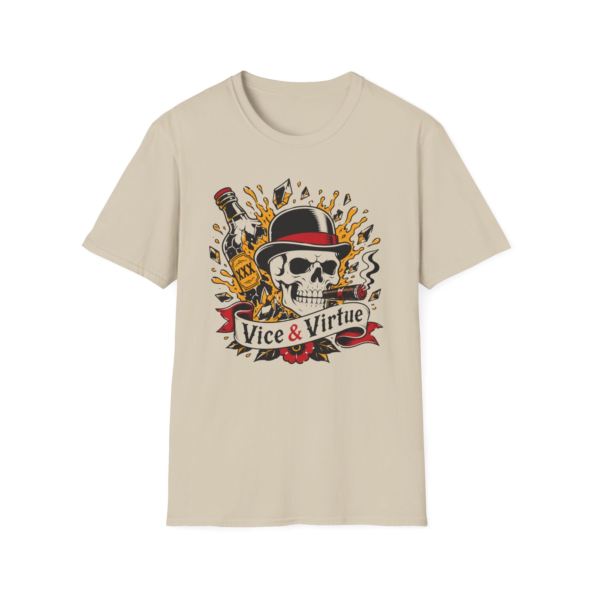 Skull & Bottle "Vice & Virtue" T-Shirt