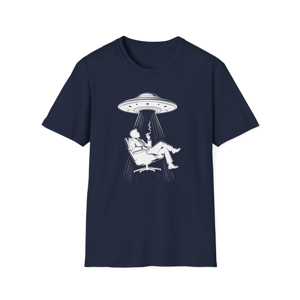 UFO Abduction Tee — Vintage Alien Beam Graphic T-Shirt